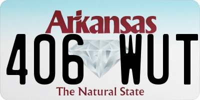 AR license plate 406WUT