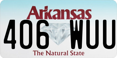 AR license plate 406WUU
