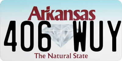 AR license plate 406WUY