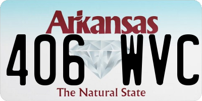 AR license plate 406WVC