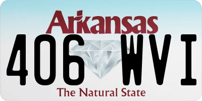 AR license plate 406WVI