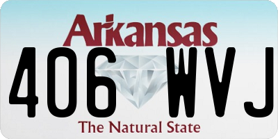 AR license plate 406WVJ
