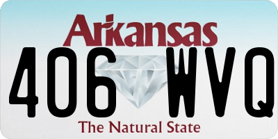 AR license plate 406WVQ