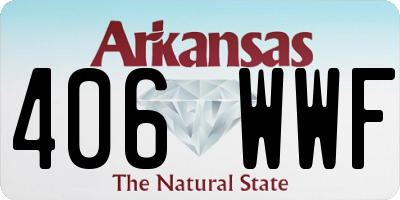 AR license plate 406WWF