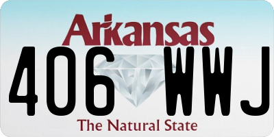 AR license plate 406WWJ