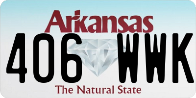 AR license plate 406WWK