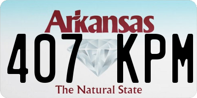 AR license plate 407KPM