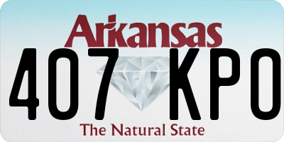 AR license plate 407KPO