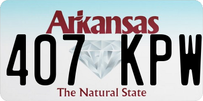 AR license plate 407KPW