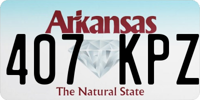 AR license plate 407KPZ