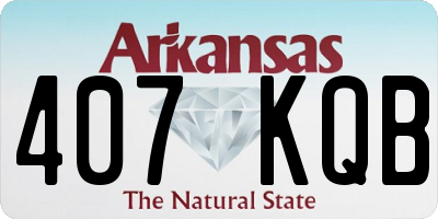 AR license plate 407KQB