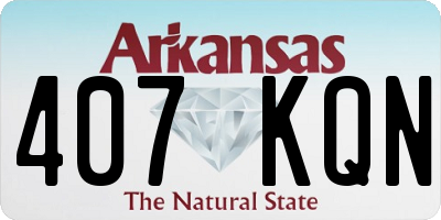 AR license plate 407KQN