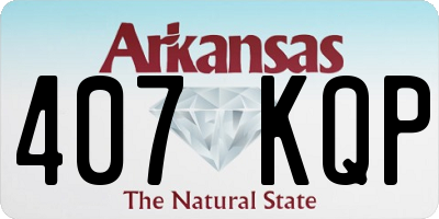 AR license plate 407KQP