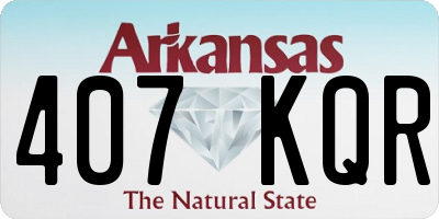 AR license plate 407KQR