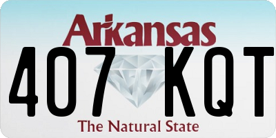 AR license plate 407KQT