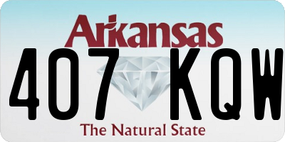 AR license plate 407KQW