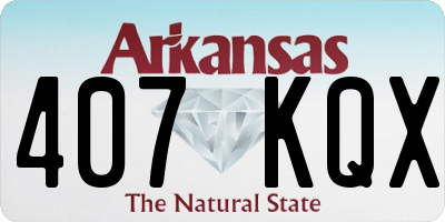 AR license plate 407KQX