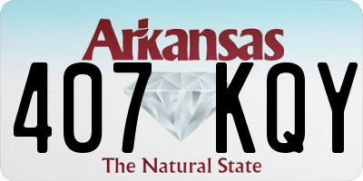 AR license plate 407KQY