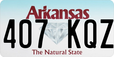 AR license plate 407KQZ