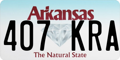 AR license plate 407KRA
