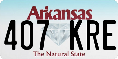 AR license plate 407KRE