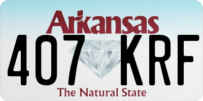 AR license plate 407KRF