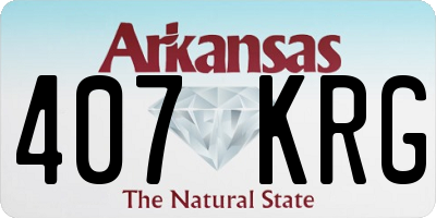 AR license plate 407KRG