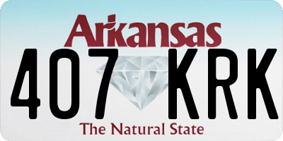 AR license plate 407KRK