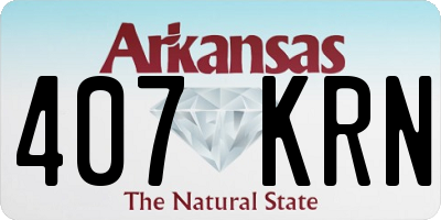 AR license plate 407KRN