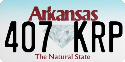 AR license plate 407KRP