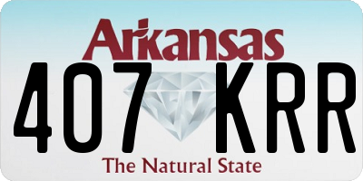 AR license plate 407KRR