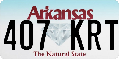 AR license plate 407KRT