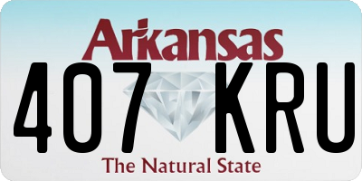AR license plate 407KRU