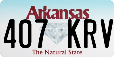 AR license plate 407KRV