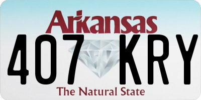 AR license plate 407KRY