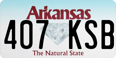 AR license plate 407KSB