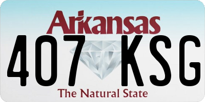 AR license plate 407KSG