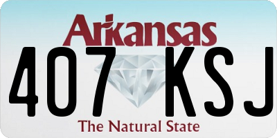 AR license plate 407KSJ