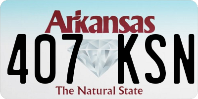 AR license plate 407KSN
