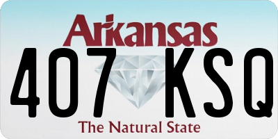 AR license plate 407KSQ