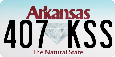 AR license plate 407KSS