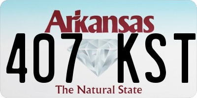 AR license plate 407KST