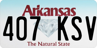 AR license plate 407KSV