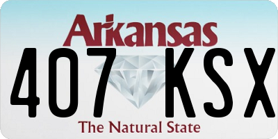 AR license plate 407KSX