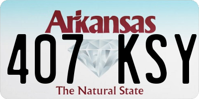 AR license plate 407KSY