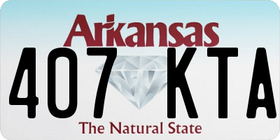 AR license plate 407KTA