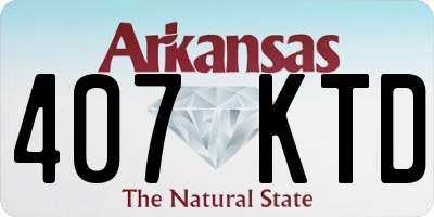 AR license plate 407KTD
