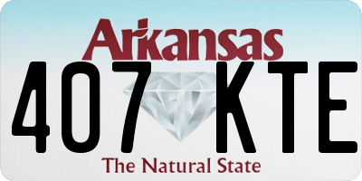 AR license plate 407KTE