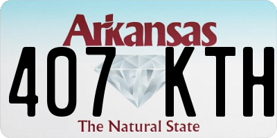 AR license plate 407KTH