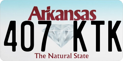 AR license plate 407KTK